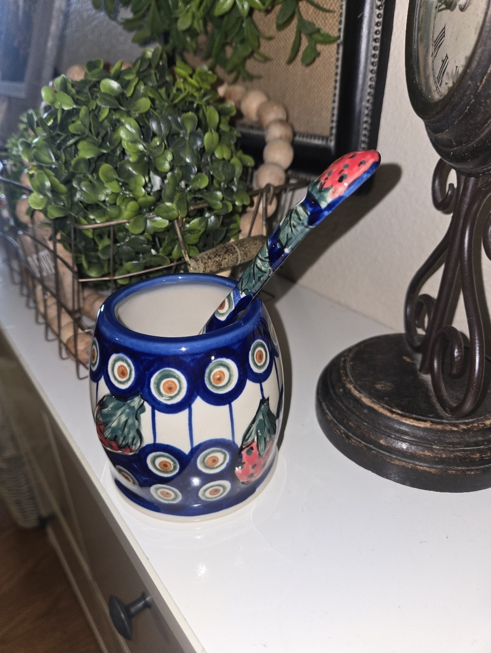 Polish Pottery Jam Jar